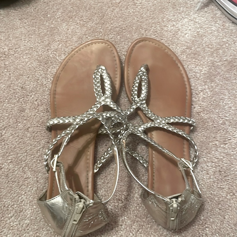 Silver sandals
